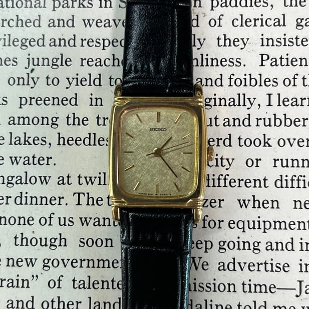 SEIKO 골드 탱크 레이디스 쿼츠