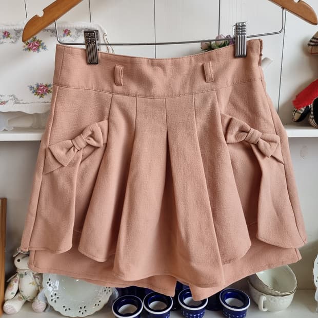 프릴 리본 큐롯팬츠