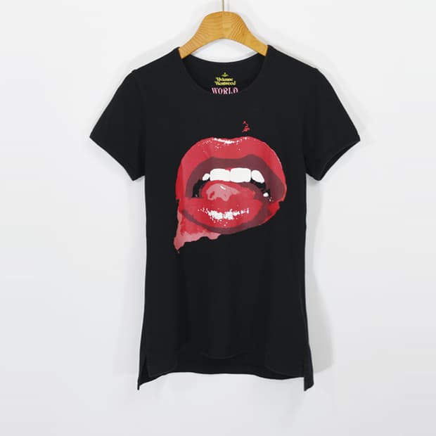 vivienne westwood 립프린트티셔츠