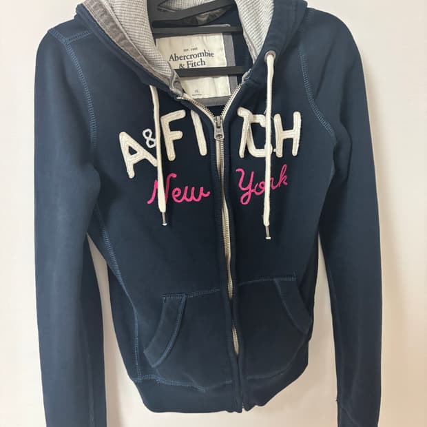 아베크롬비 후드집업 xs 네이비