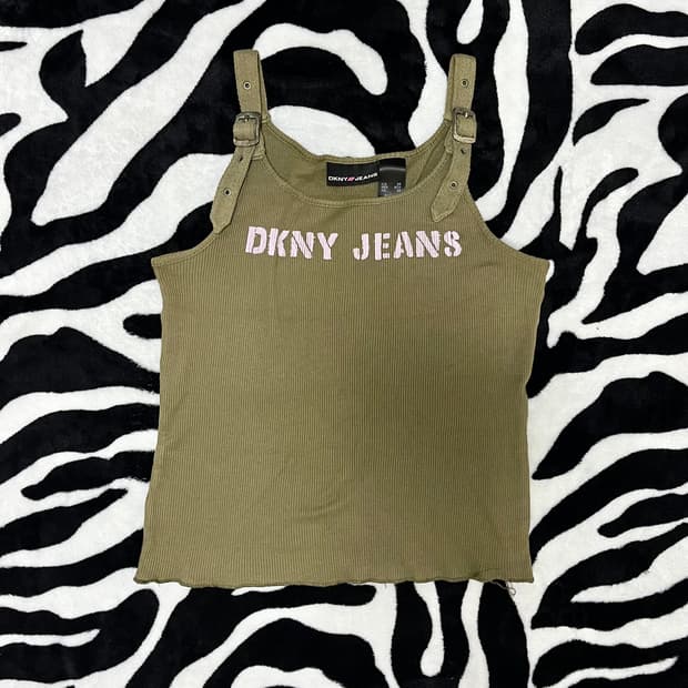 dkny vintage grunge buckle sleeveless
