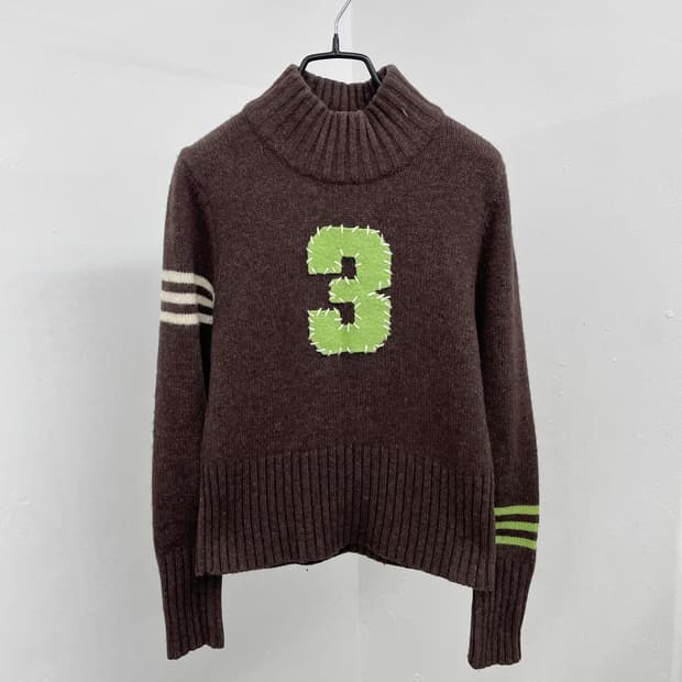 JPN 아디다스 브라운 울 니트 *레어 