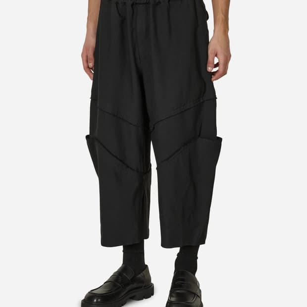 20aw 블랙 꼼데가르송 컷아웃 팬츠 s