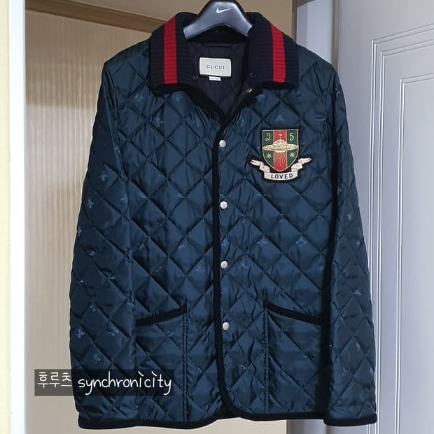 구찌 자수와펜 퀼팅 자켓 48
