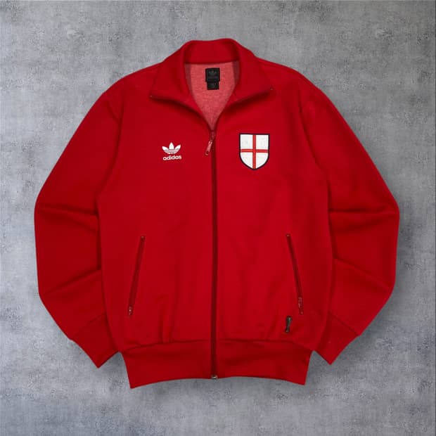 아디다스 레드 컬러 잉글랜드 국대 트랙탑