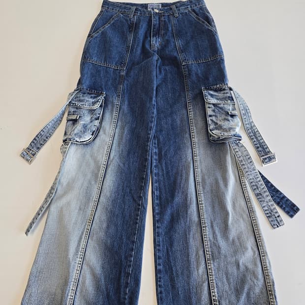 유쓰배쓰 YOUTHBATH 데님팬츠 블루 M