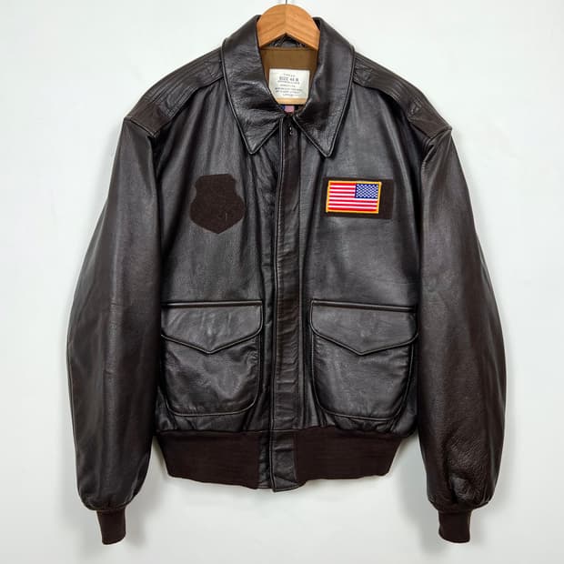 1990s Avirex 아비렉스 A-2 레더 자켓