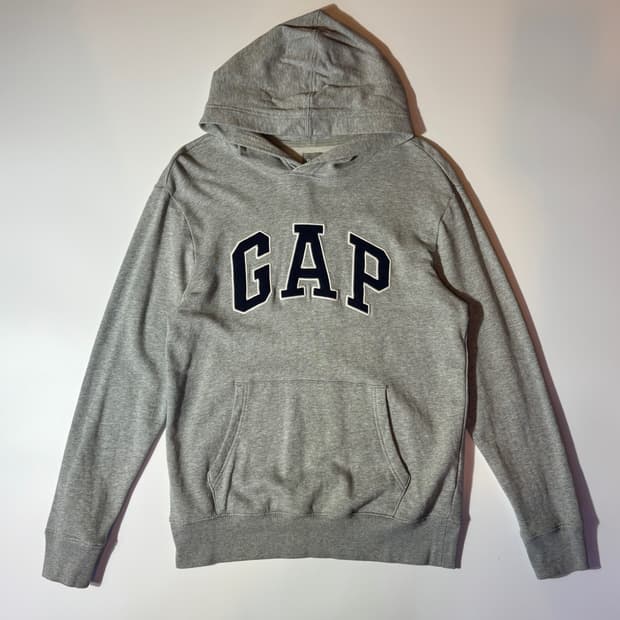 GAP 갭 로고 후드티 그레이