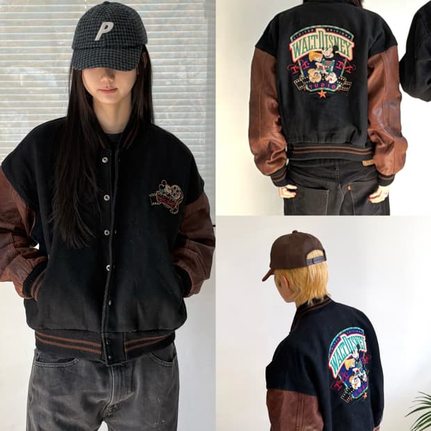 MADE IN USA 🇺🇸  디즈니 바시티 자켓