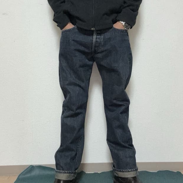 폴스미스 레드이어 레드스티치 샐비지 데님