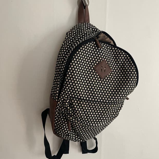Dot brown backpack