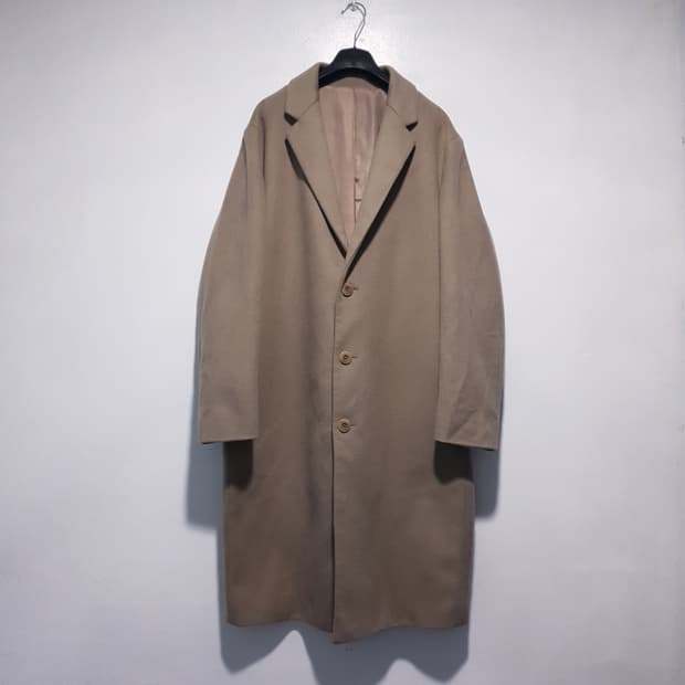 실측 XL) COOR 쿠어 울 리치 블렌드 캐시미어 20 싱글 코트 자켓