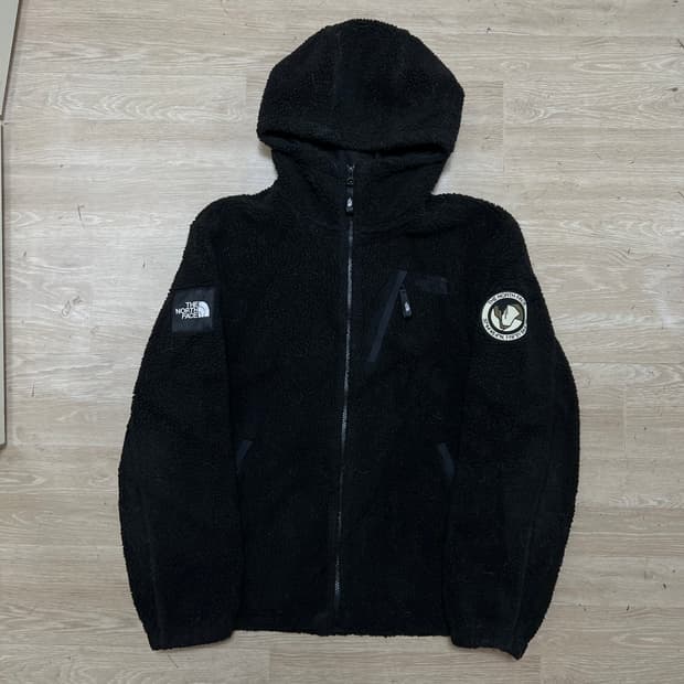 노스페이스 화이트라벨 와펜 플리스 후리스 후드자켓 [블랙] XL/105