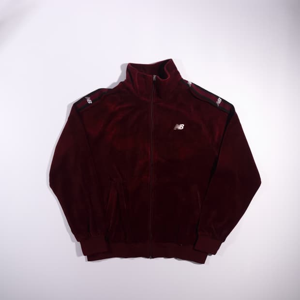 뉴발란스 벨벳 사이드라인 집업 b325