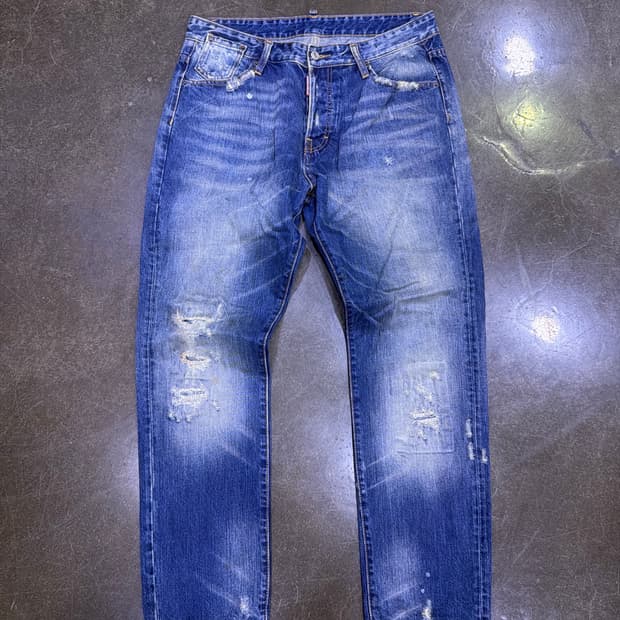 디스퀘어드2 루키 포켓 슬림 스트레이트핏 데님팬츠 52