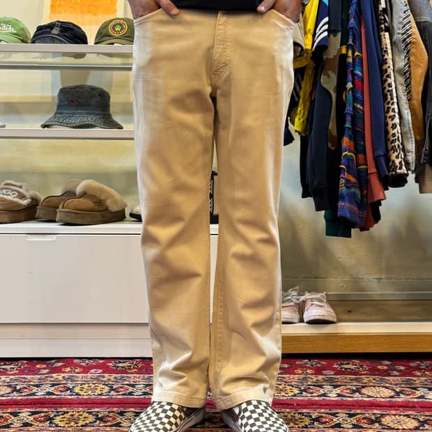 에드윈 703 데님 코튼팬츠 크림 34in