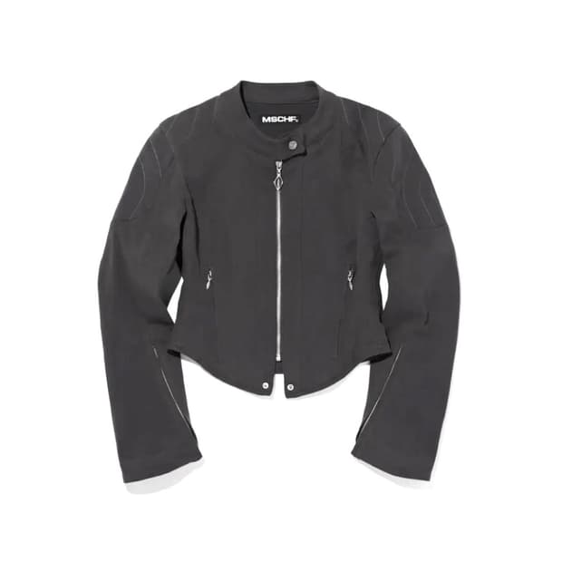 미스치프 바이커자켓 COTTON BIKER JACKET CHARCOAL