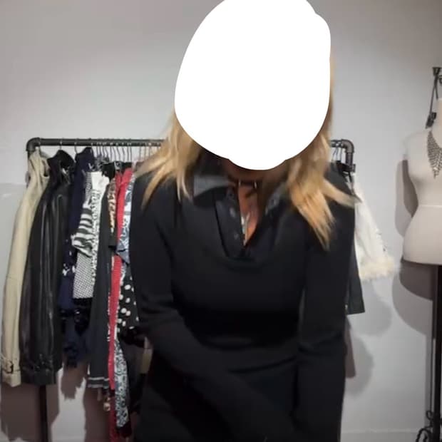 빈티지 y2k 긱시크 펑크 셔츠니트 레이어드