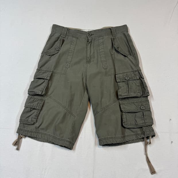 34inch) 빈티지 유틸리티 카고 팬츠 반바지 버뮤다팬츠