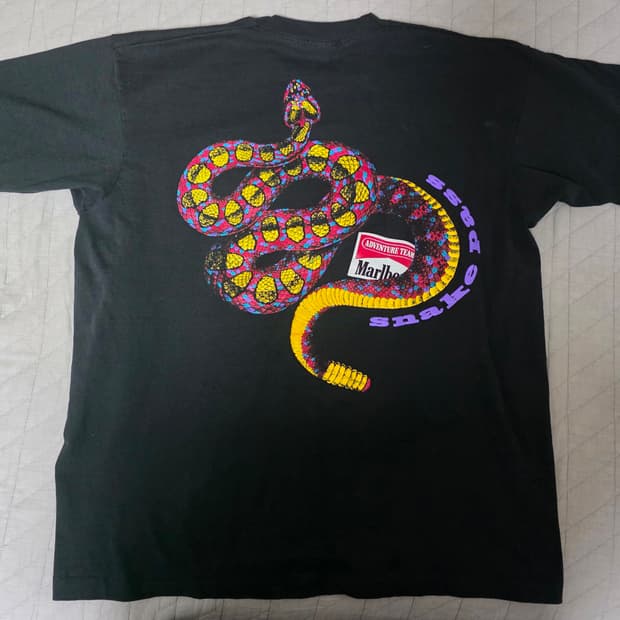 [XL] 90s 빈티지 말보로 스네이크 티셔츠