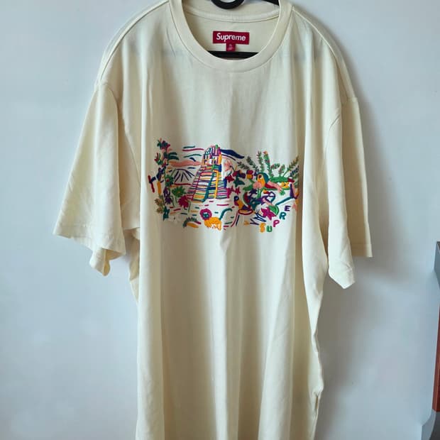 슈프림 마추 픽추 숏슬리브 탑 내츄럴 - 24SS