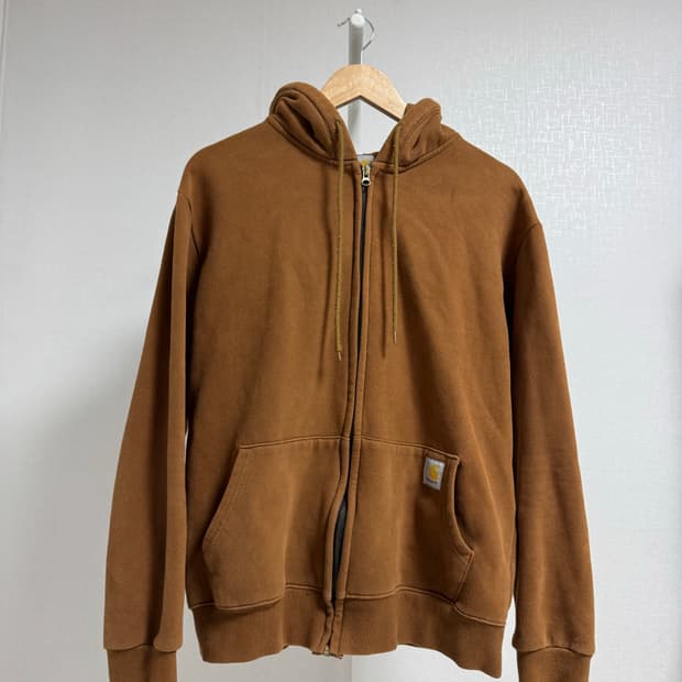 칼하트 써멀 후드집업 S 브라운