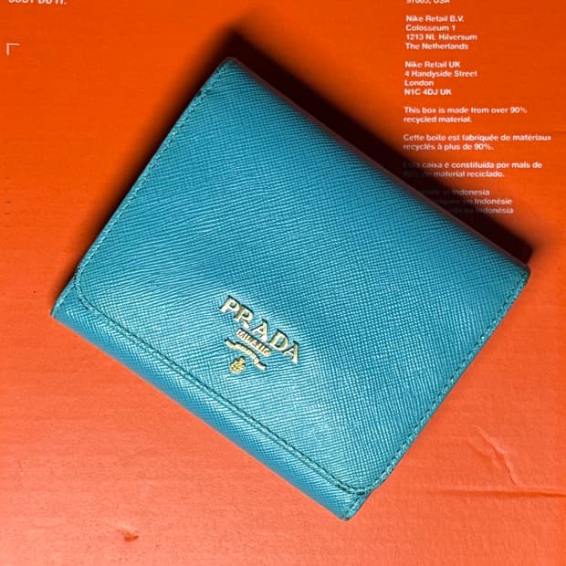 PRADA SAFFIANO METAL-TURCHESE