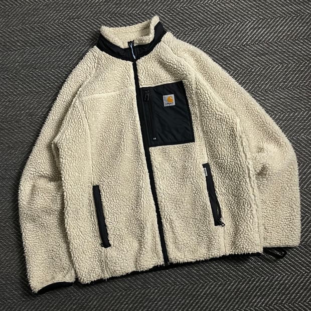 칼하트 WIP 패치 로고 쉐르파 플리스 자켓y 4399