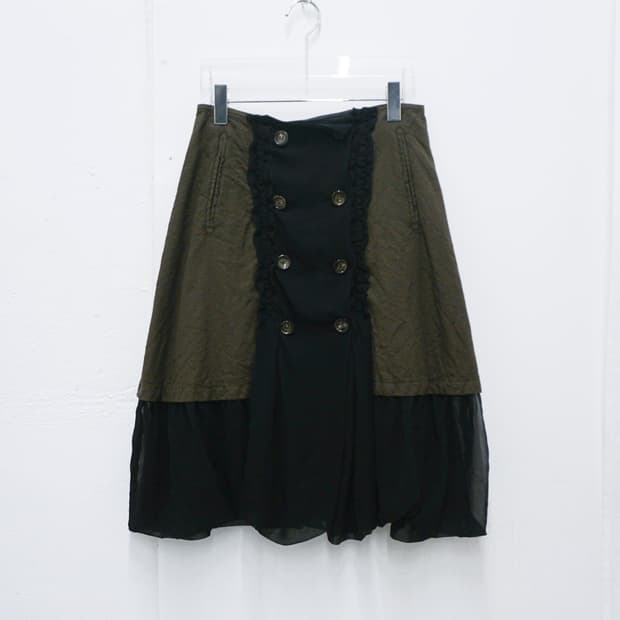 tricot COMME des GARÇONS ruffle skirt