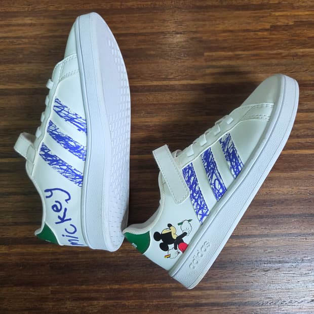 아디다스 키즈 주니어 미키마우스 그랜드 코트 190