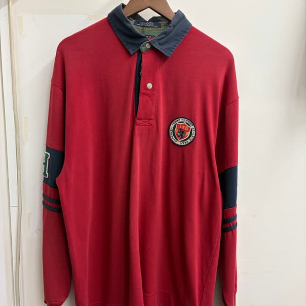 N149. 타미힐피거 빈티지 럭비티