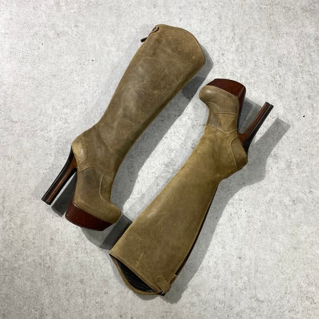 [35] FENDI 펜디 이태리 메이드 스웨이드 부츠