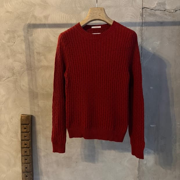 간트 러거 니트 램스울 니트 슬림100