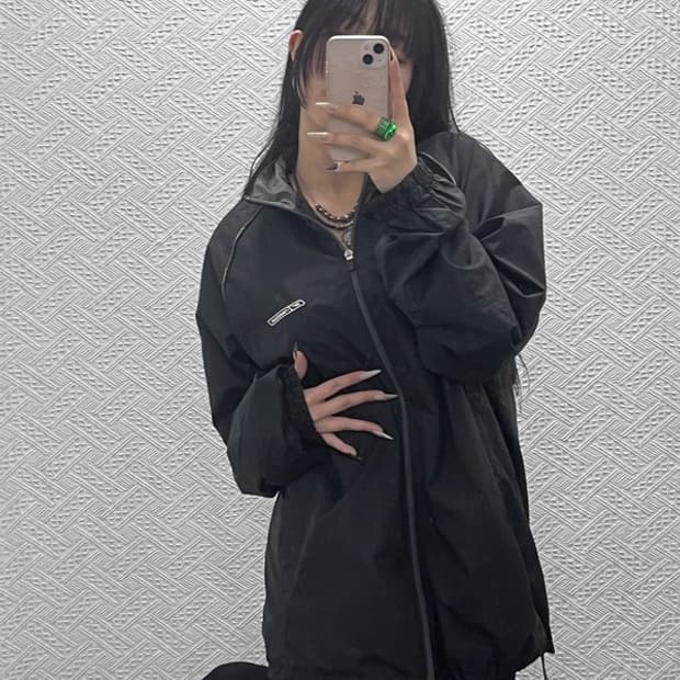 리복 올드스쿨 모던 캐주얼 스포티 바람막이 자켓 XL C08452