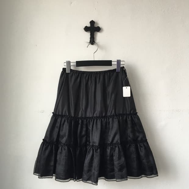 glossy layer skirt