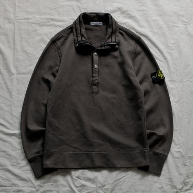 2010fw Stone Island Harf Button Sweat