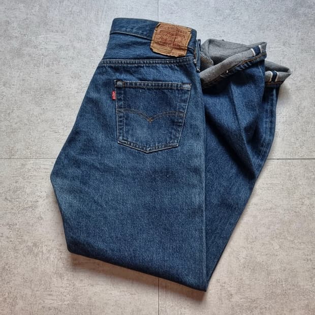 80s USA Levis 501 66후기 셀비지 33/33