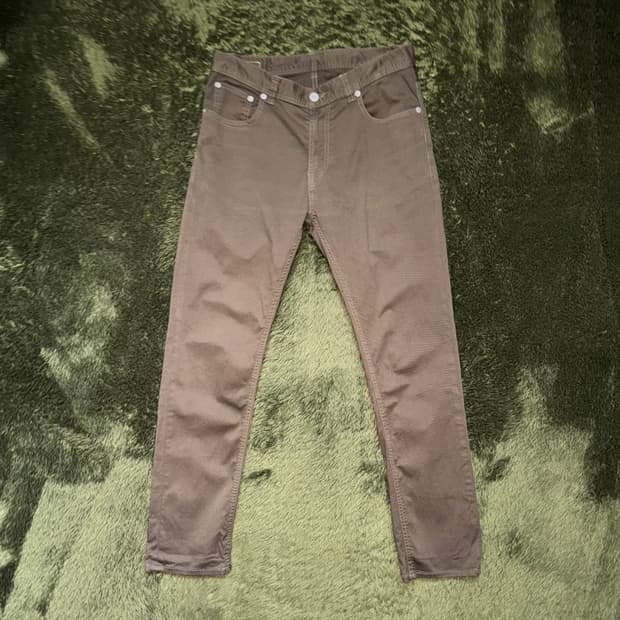 [M] Beams 빔즈 Made in Japan 코튼 팬츠 올리브