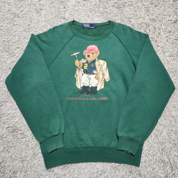 90s 빈티지 폴로 랄프로렌 폴로베어 맨투맨 