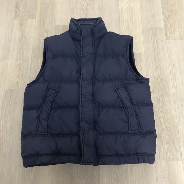 (M) 폴로 POLO 데님앤서플라이 덕다운 오리털 베스트 조끼 네이비