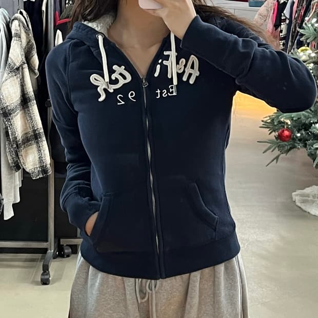 아베크롬비 딱분 후드집업