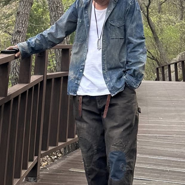 빈티지 칼하트 덕 캔버스 카팬터팬츠 빈티지 커스텀