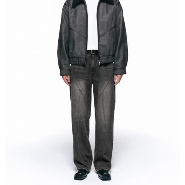 인사일런스 그런지 플라이트 자켓 그레이 XL