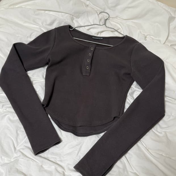 플노팔 제니탑 긴팔 챠콜 