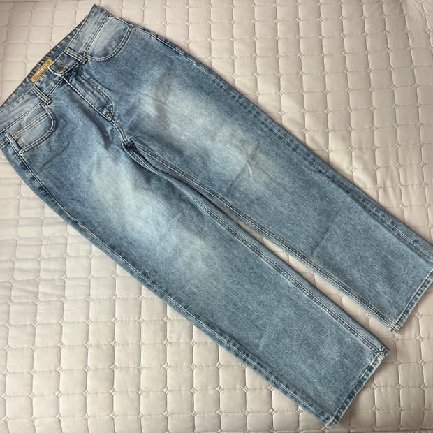 프리즘웍스 OG 와이드 데님 팬츠 라이트 블루 M 