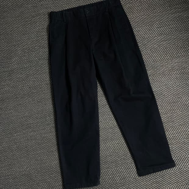 지오지아 코튼 루즈핏 미니멀 팬츠y 4832