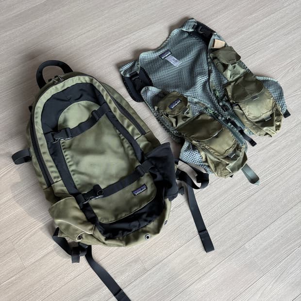 patagonia 피타고니아 피싱베스트 백팩 세트 초레어