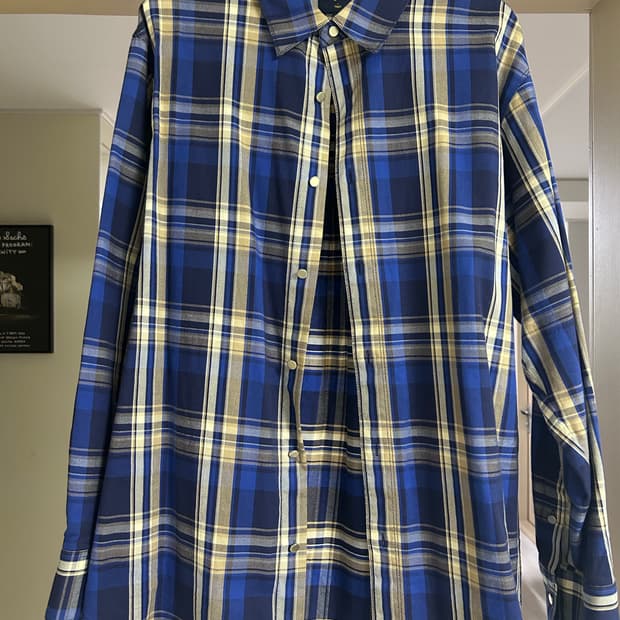 tngt 오버핏 체크 셔켓 M