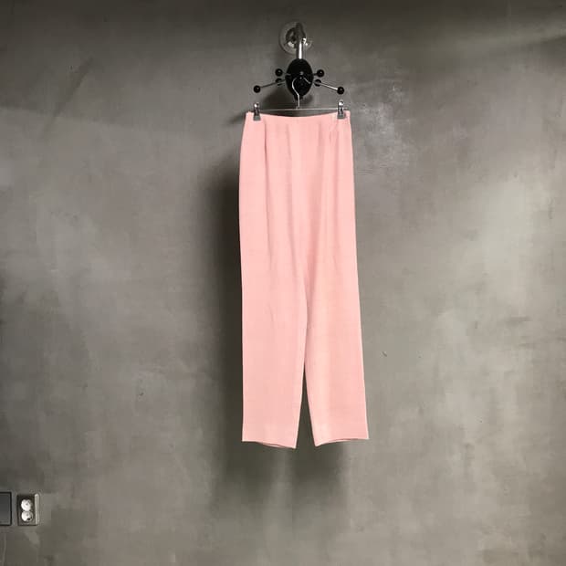 샤넬 핑크 실크 팬츠 36(W)