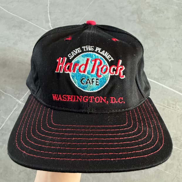 하드락카페 볼캡 (캡) 모자 블랙